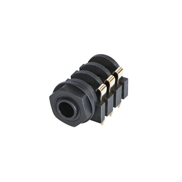 Main product image for Rean NYS216G 1/4" Stereo Jack Switched with Plastic Housing, Nut and Washer Gold092-1630